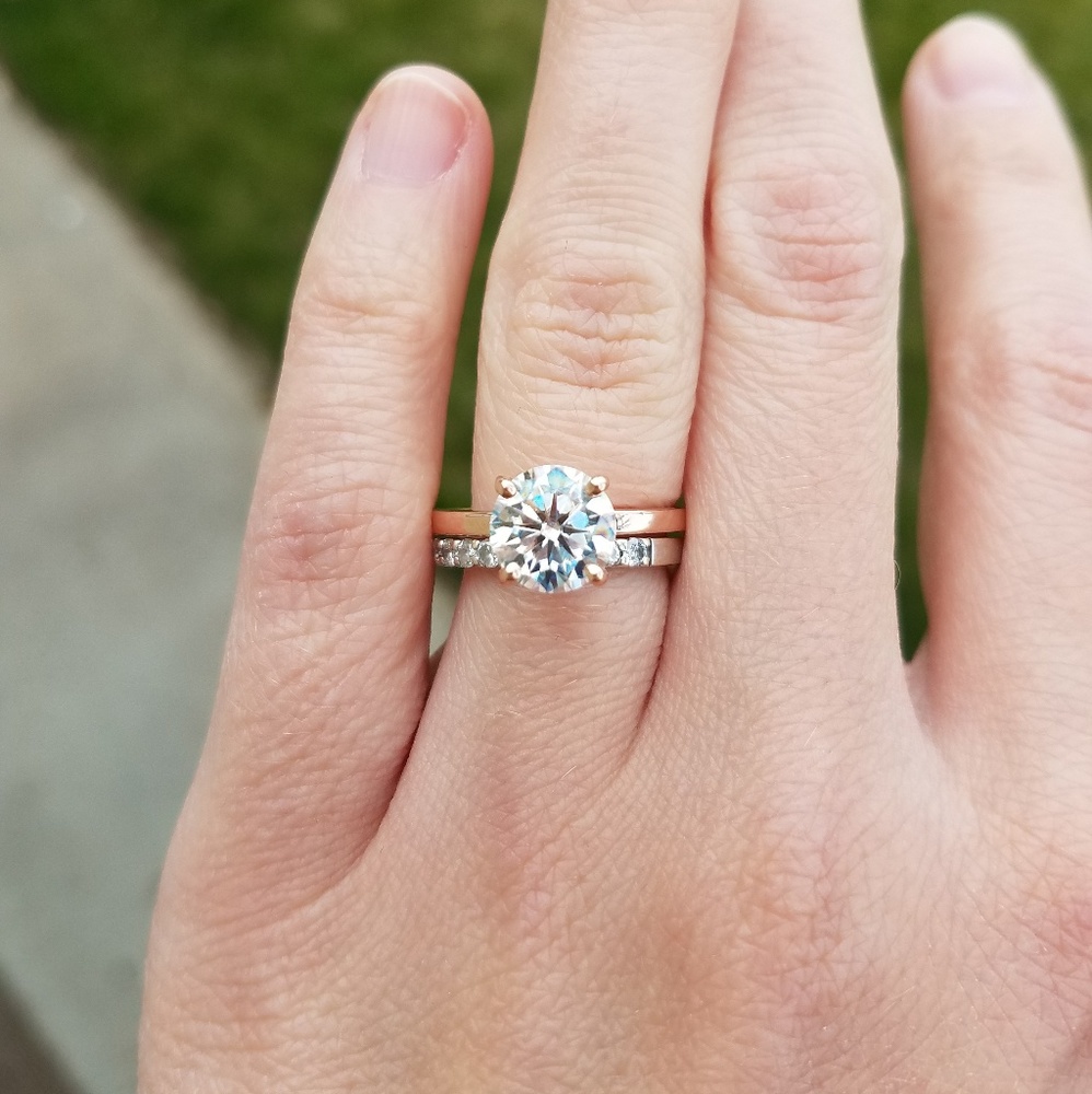 Moissanite ring